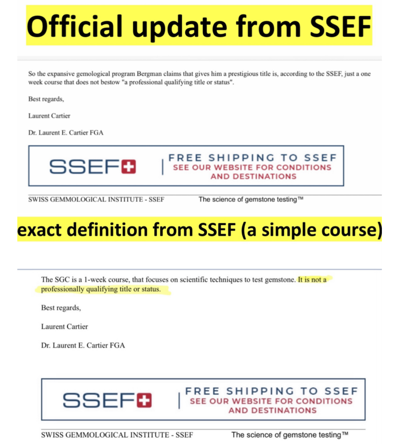 OFFICIAL SSEF
