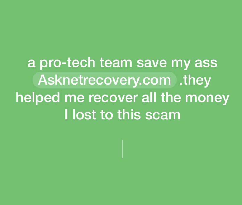 They helped me recover my money 