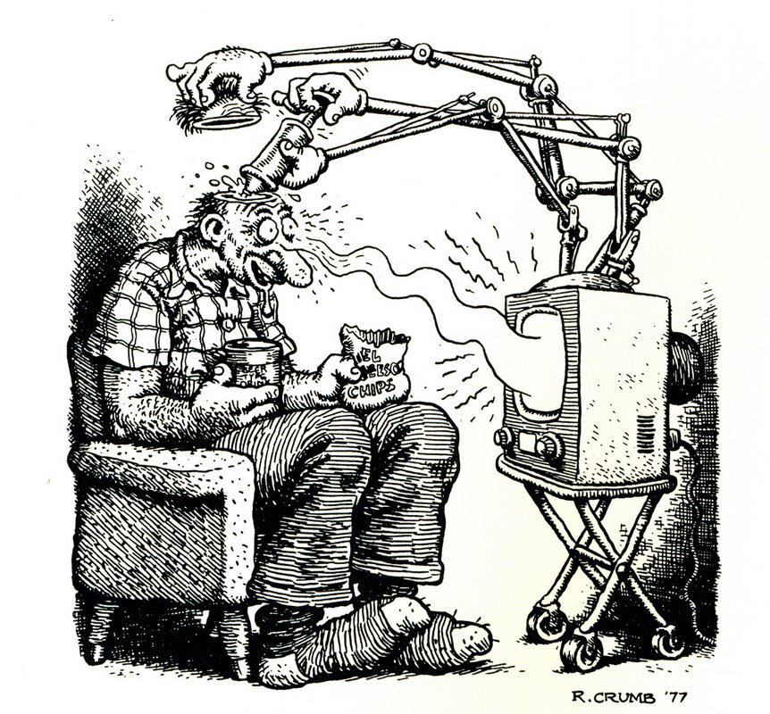 TV was invented to brainwash people.