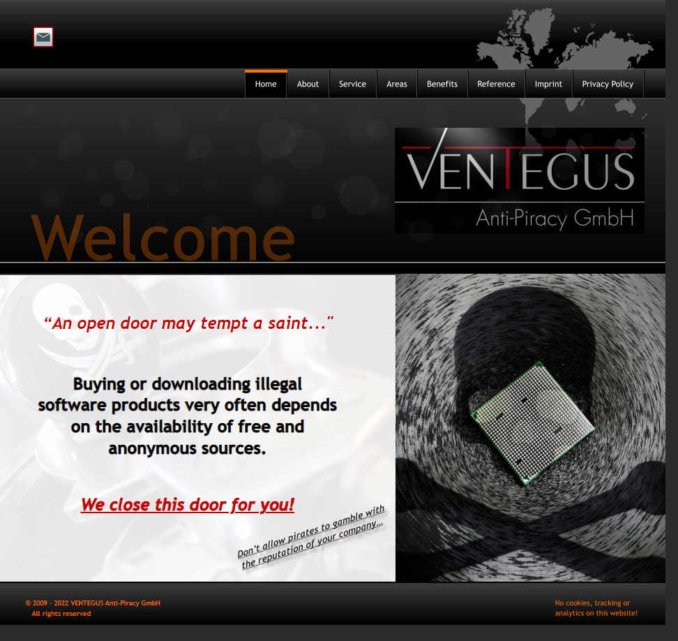 VENTEGUS Anti-Piracy GmbH - fake dmca take downs