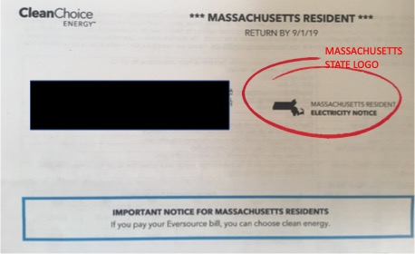 MISLEADING USE OF STATE LOGO BY CLEANCHOICE ENERGY