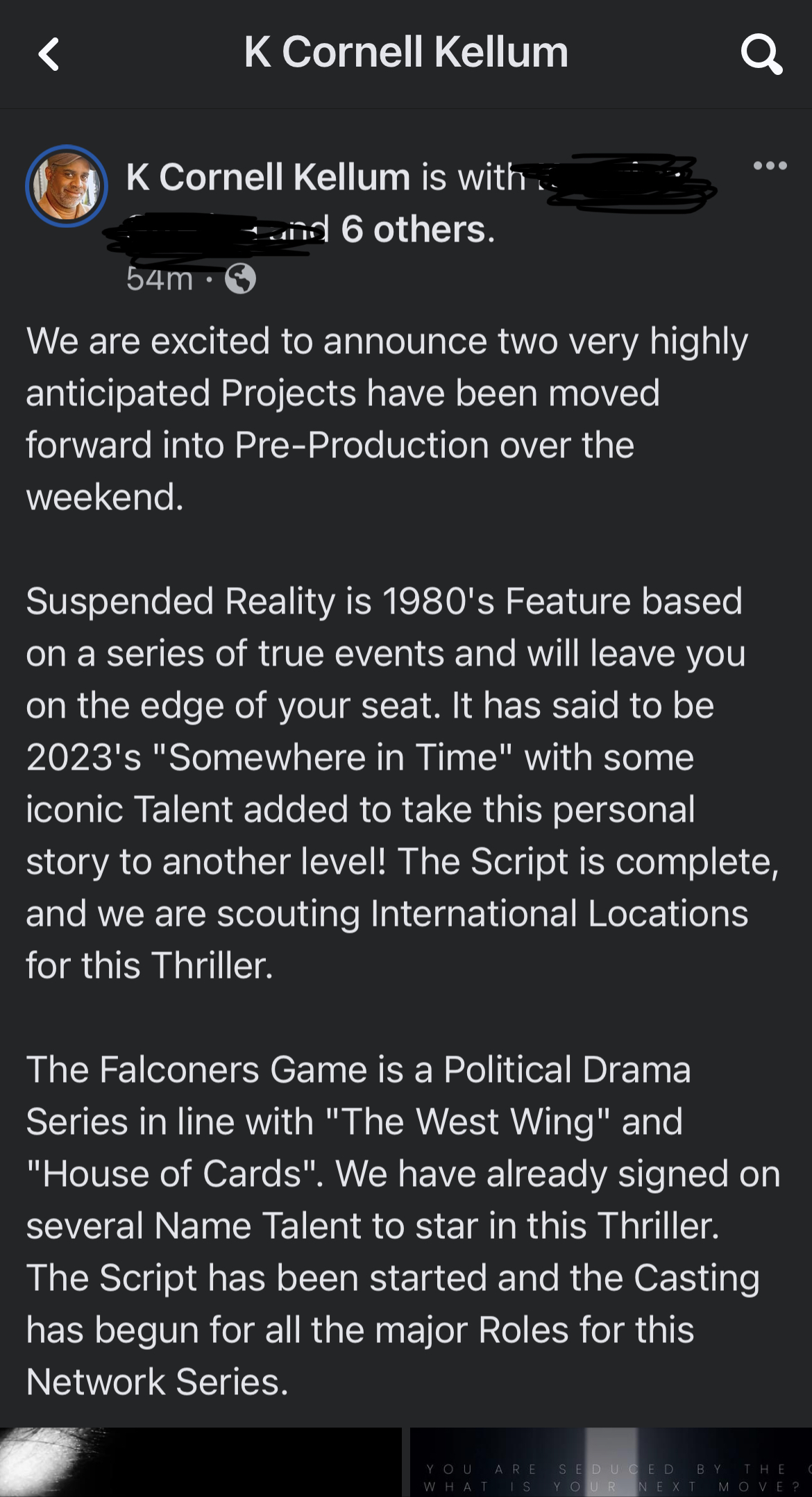 More projects moving into “pre-production”