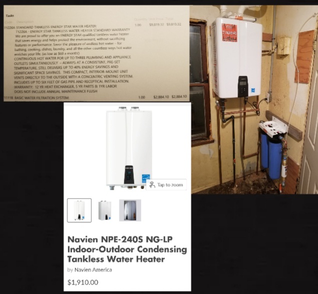 $9800 tankless water heater