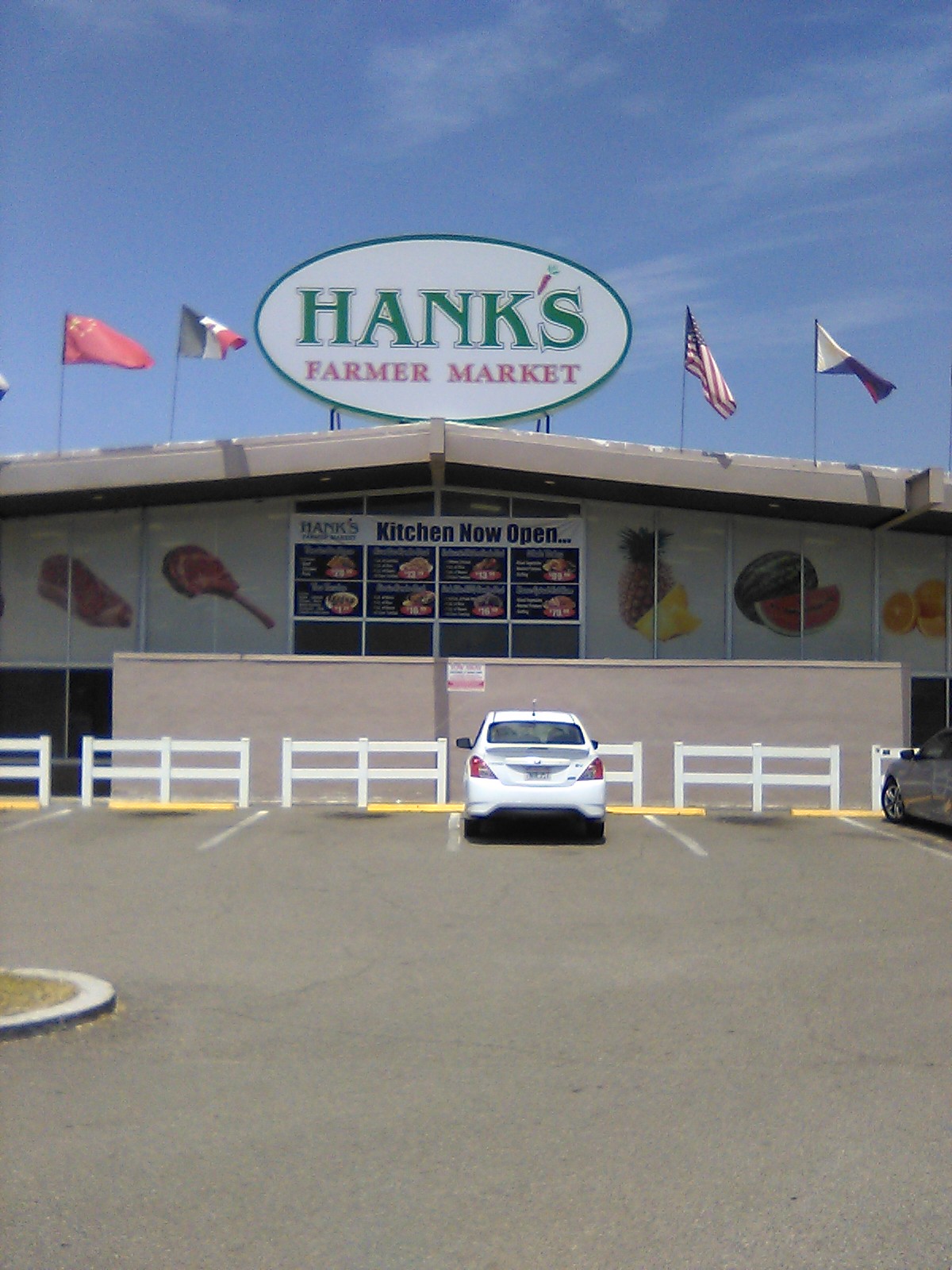 Fence in front of Hank's