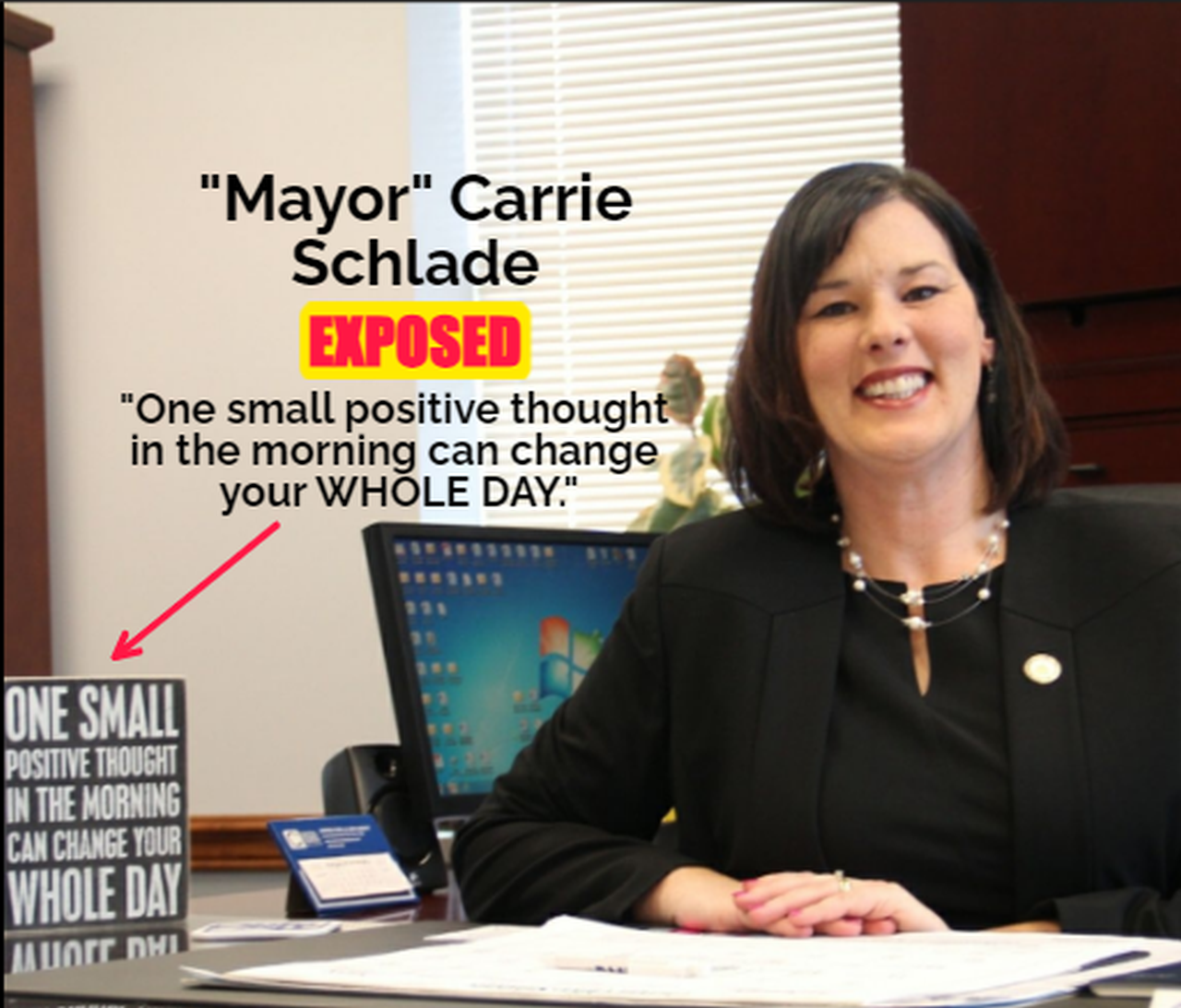 RESIGN NOW MAYOR CARRIE SCHLADE HEARTLESS WOMAN 