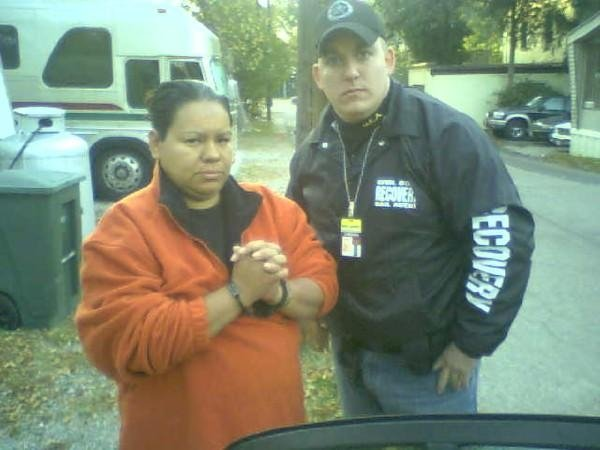 This is me Kelly "Decaf" Cresswell with a prisoner in Virginia.