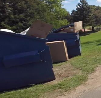 dumpsters overflowing