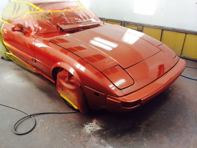 pic of finished car... excellent paint and body work...  anyone who wants to talk to me about this guy .. feel free to call... his mother has an " order of protection" against him and he is just out o