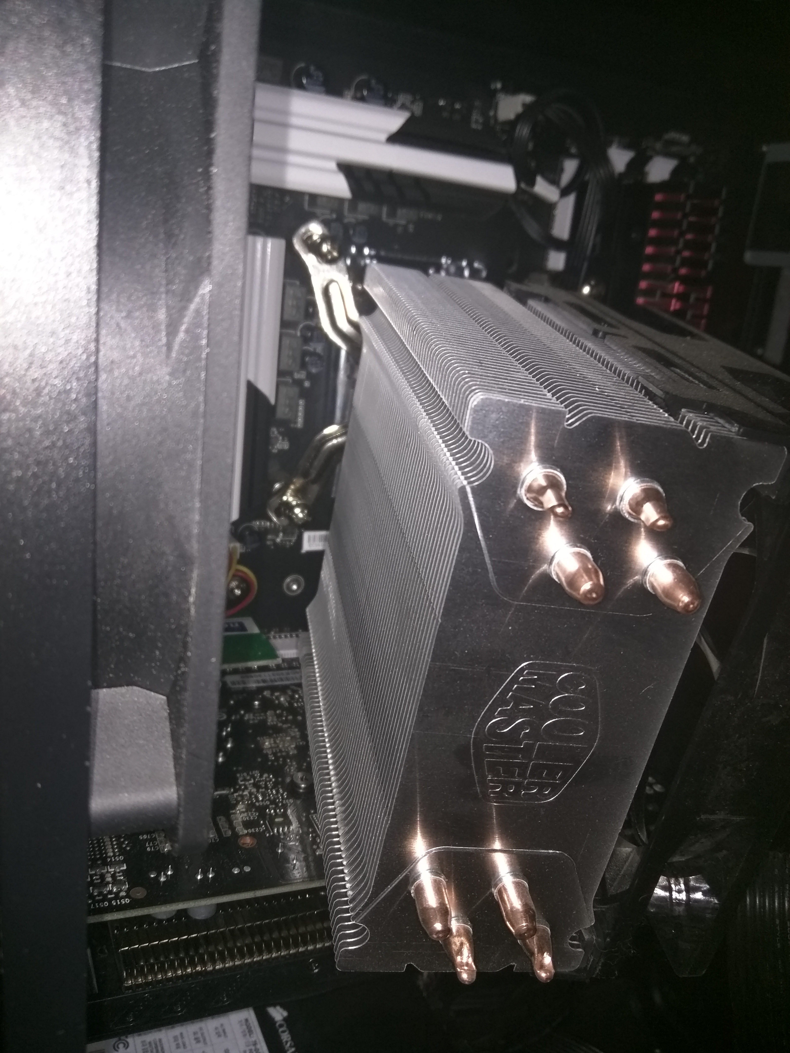 heatsink mostly disconnected & flopping around after the second RMA