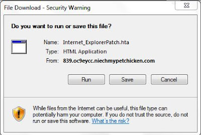 Another Fake Internet Explorer Patch