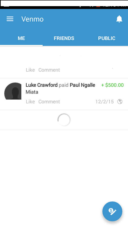 Luke Crawford partial payment