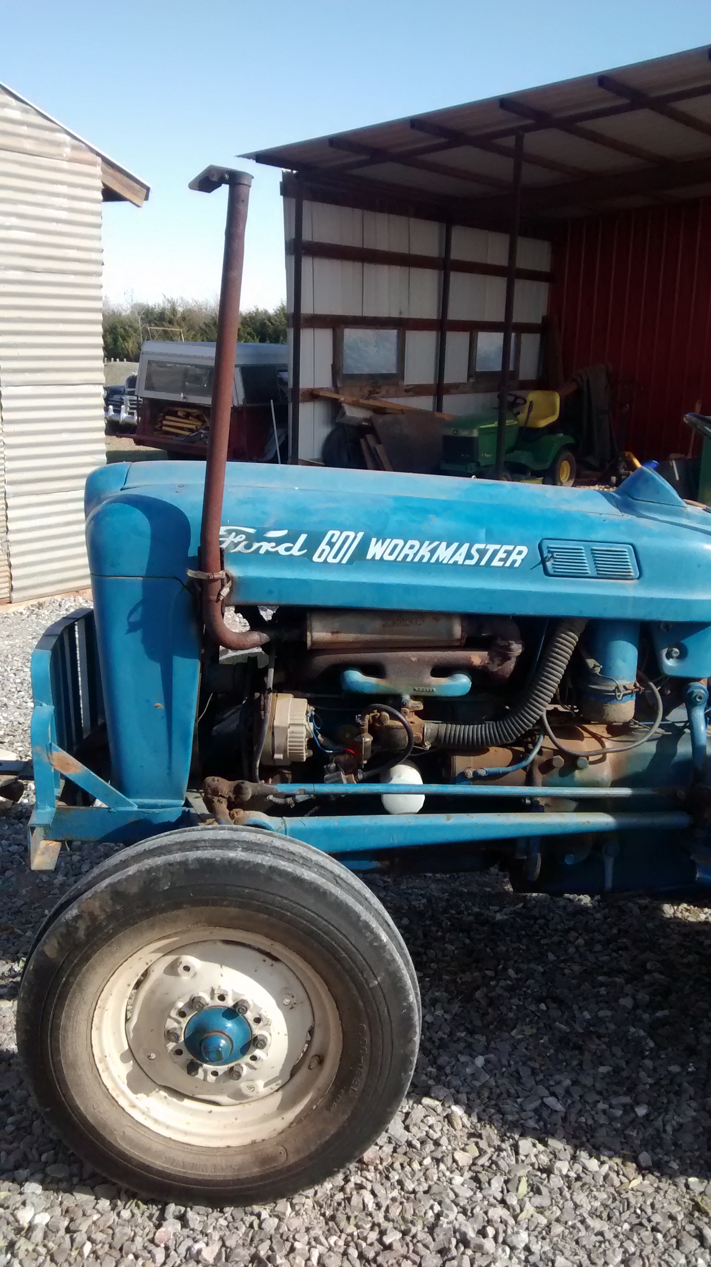 Replaced water pump, fan and freeze plug  on a 1960 Ford Tractor for a customer. 