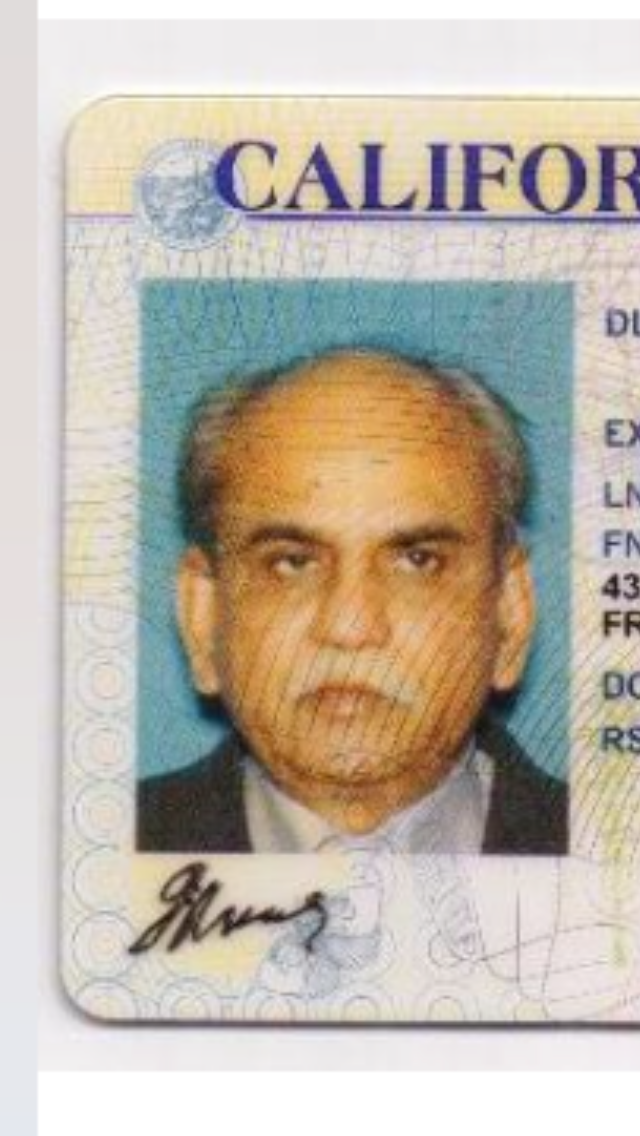 Ishwar Sharma's Drivers License