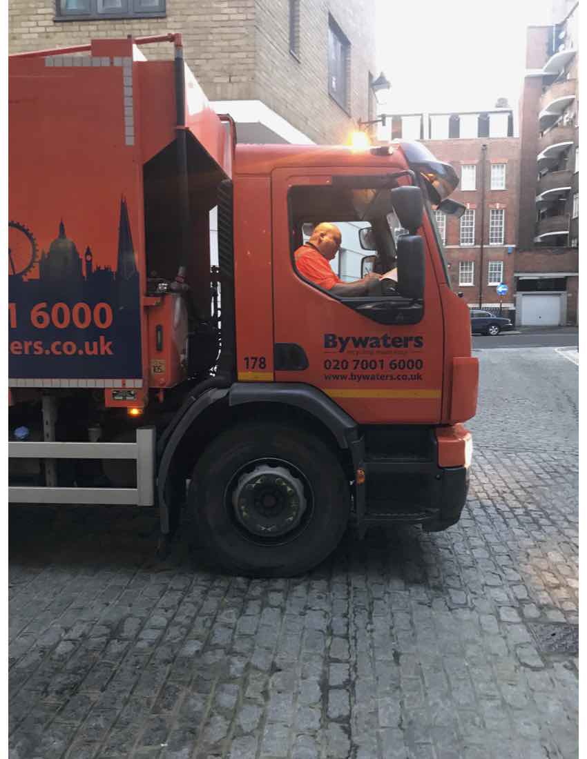waste being delivered