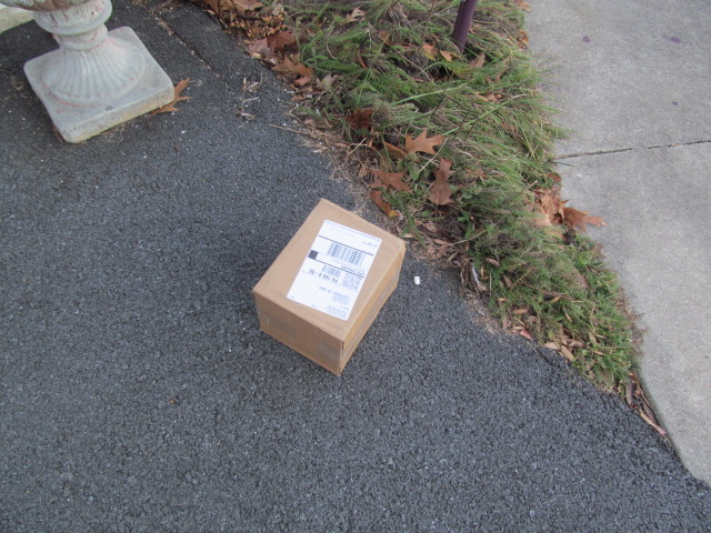 where a package was left