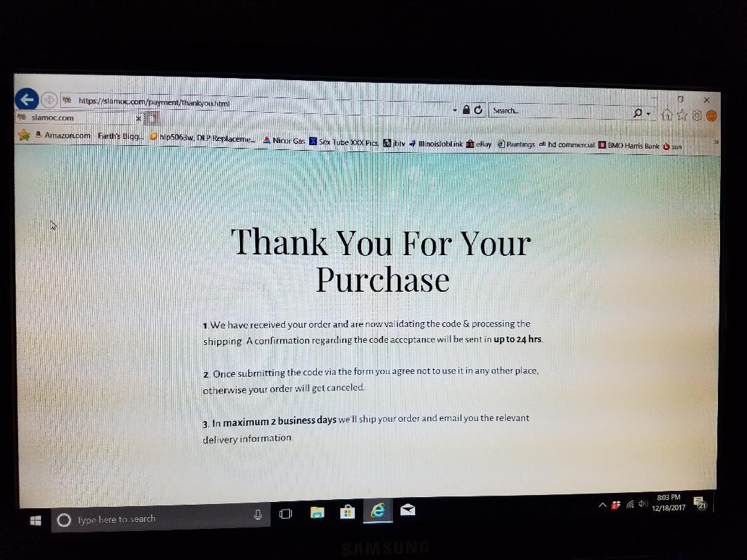 proof of purchase