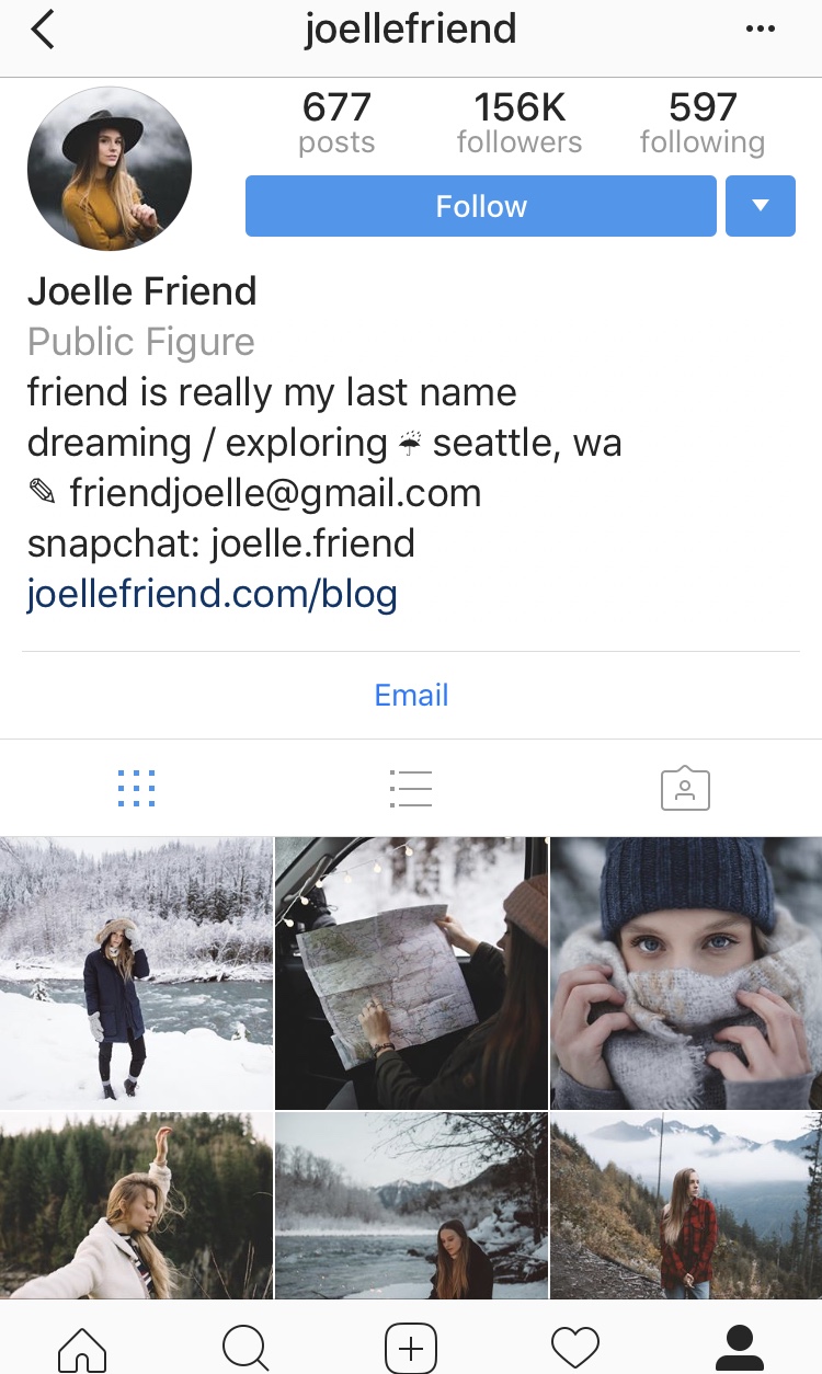 @joellefriend Instagram Account 