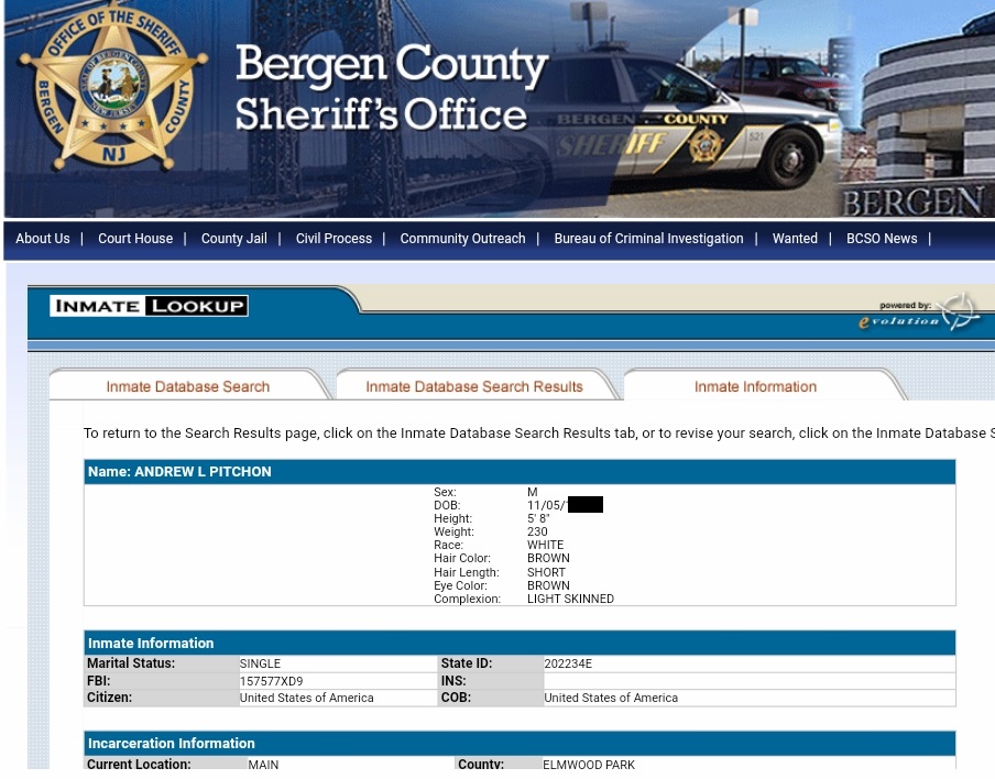 One of multiple arrest records