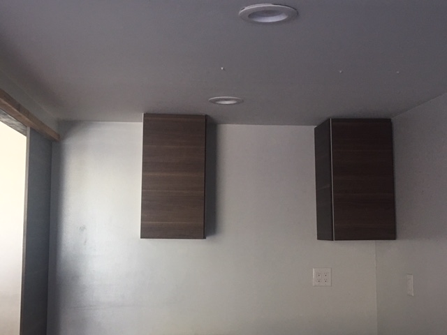 kitchen cabinets- all crooked as was everything