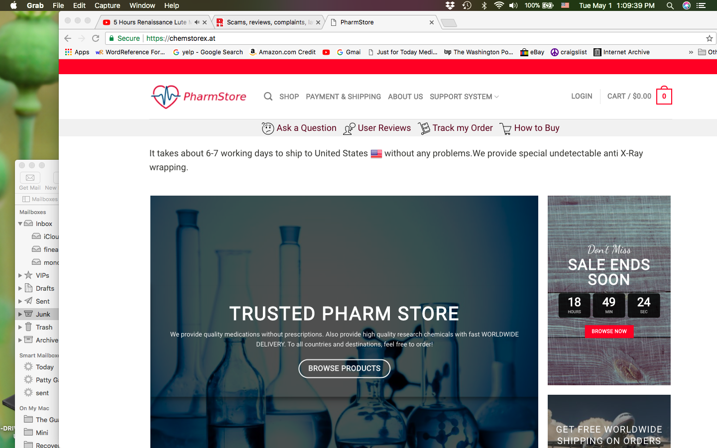 PharmStore web page