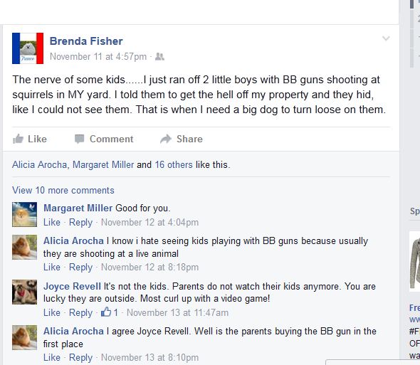 Brenda Fisher use of big dog to harm1