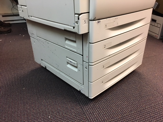 shipped printer full of ink copier was covered 