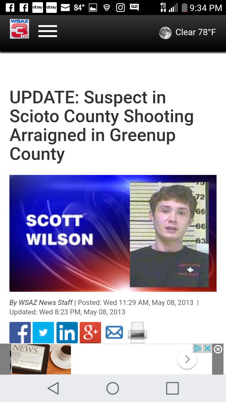 Scott Andrew Wilson shot someone in Ohio