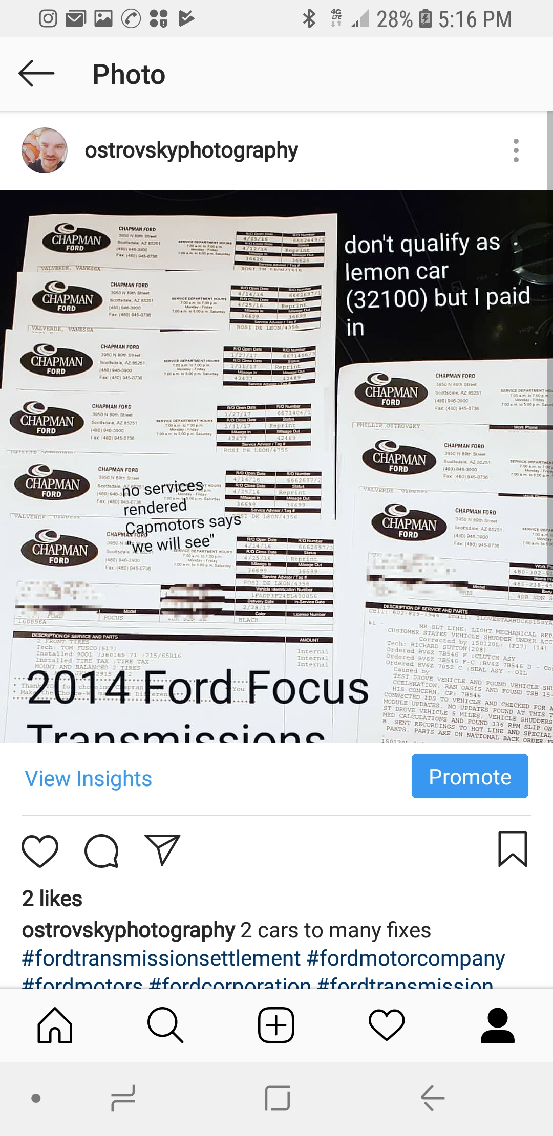 2014 ford focus repairs