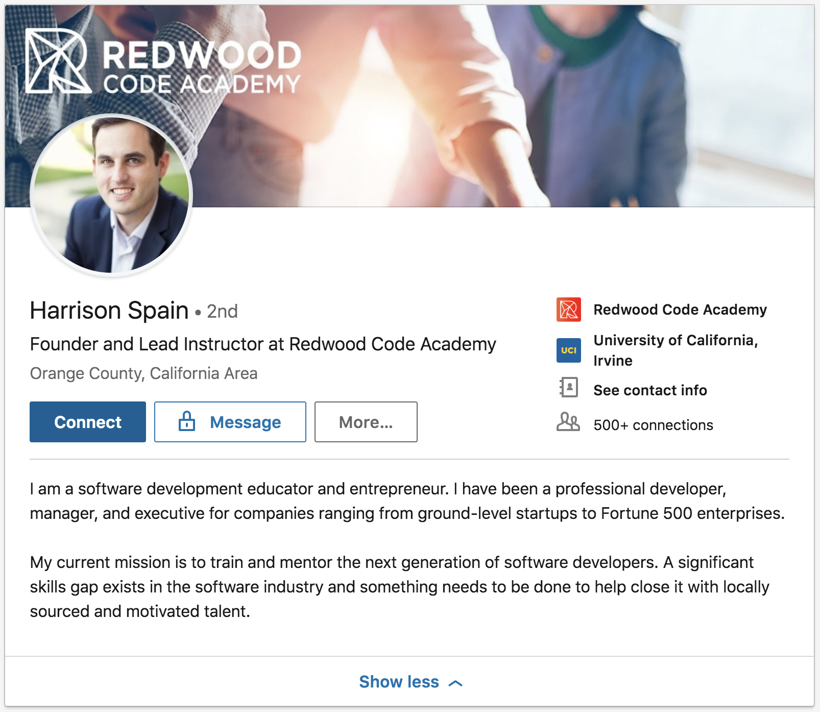 Redwood Instructor and Founder