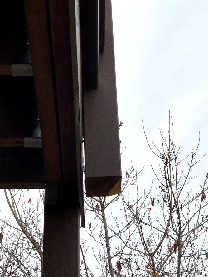 column not installed correctly and is dangerous