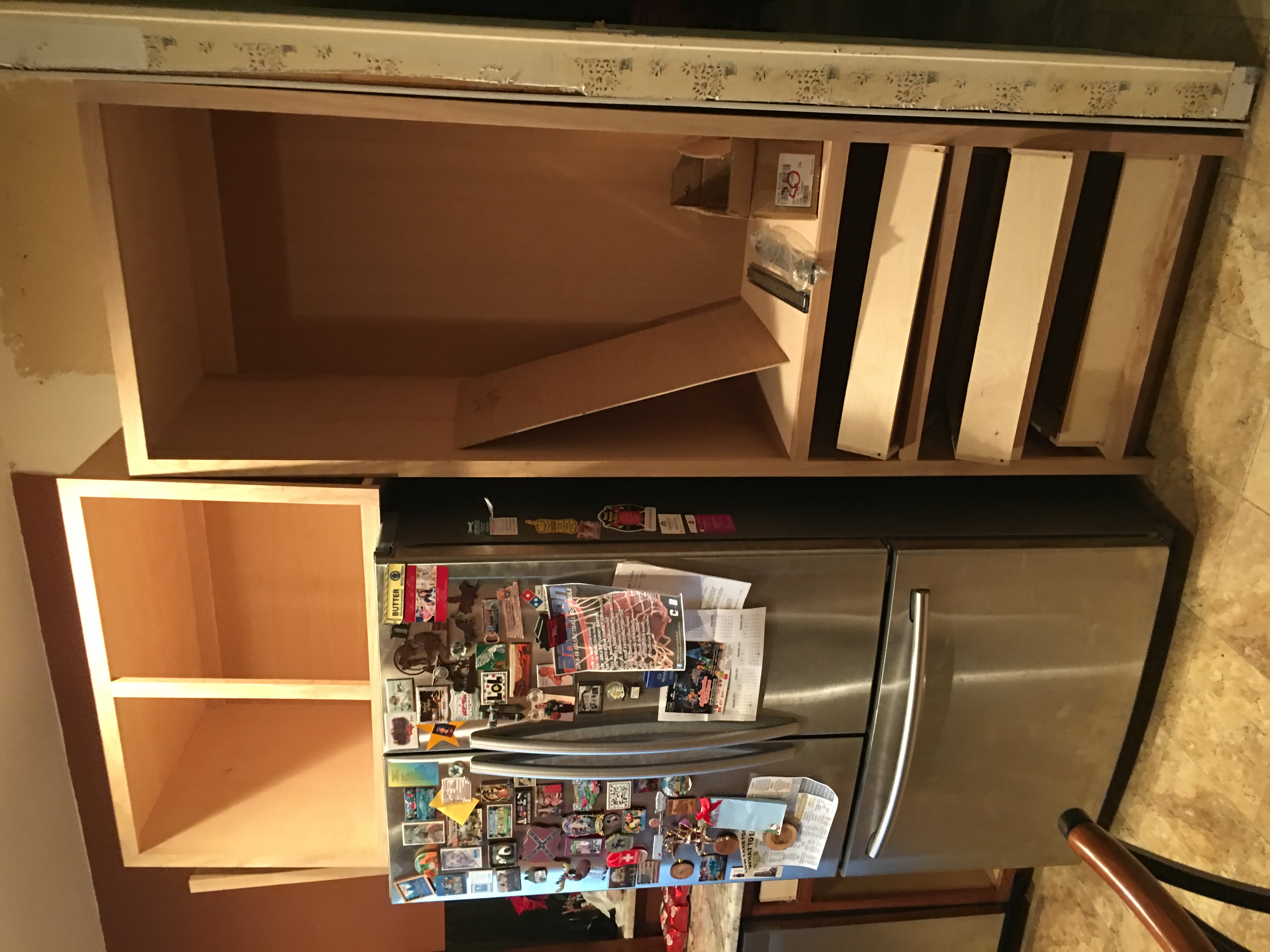 Pantry and over fridge cabinets - not correct