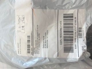 Package label receipt 2