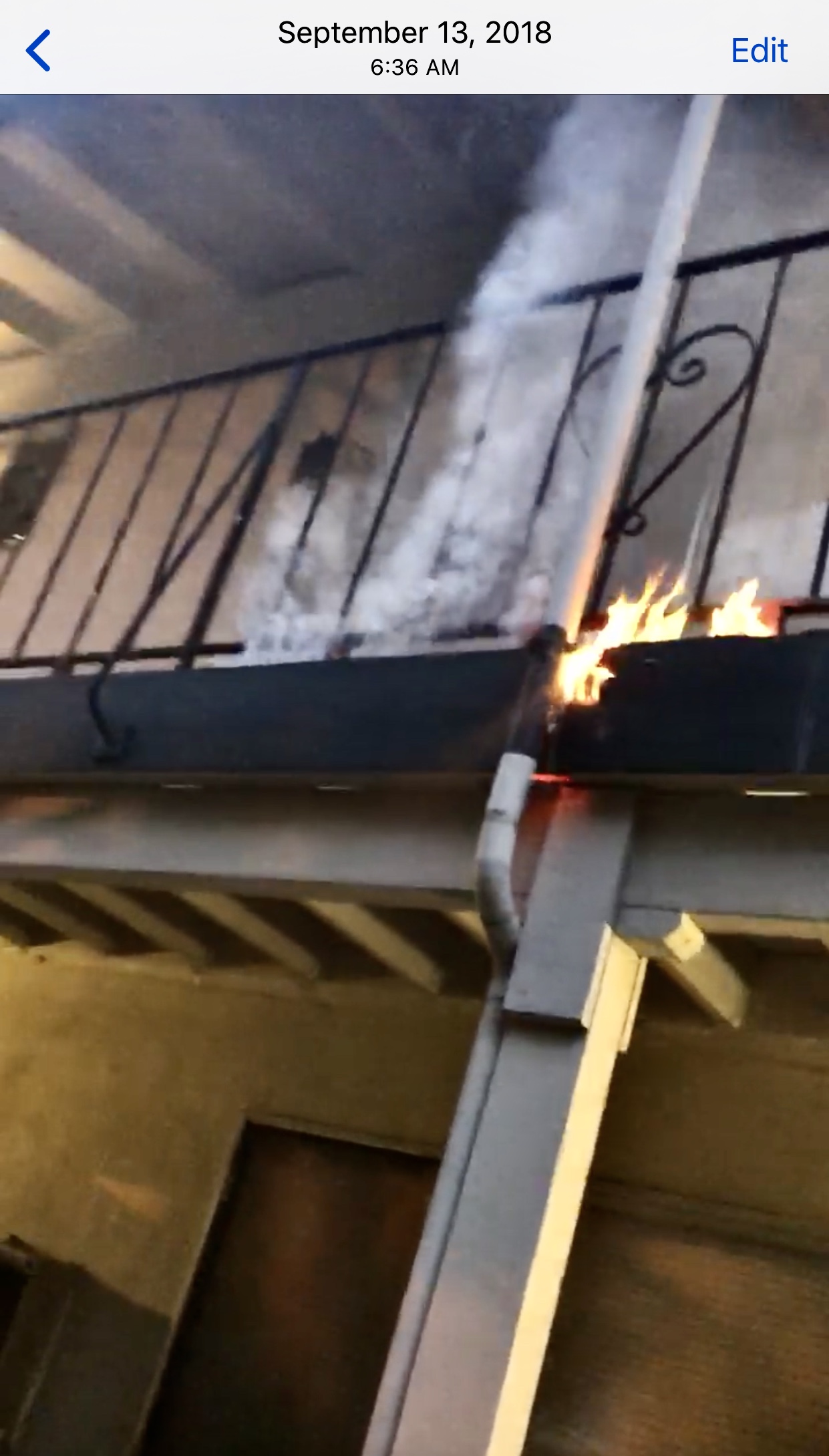 PORCH FIRE VID LANDLORD AL RAGONESI SEPTEMBER 2018