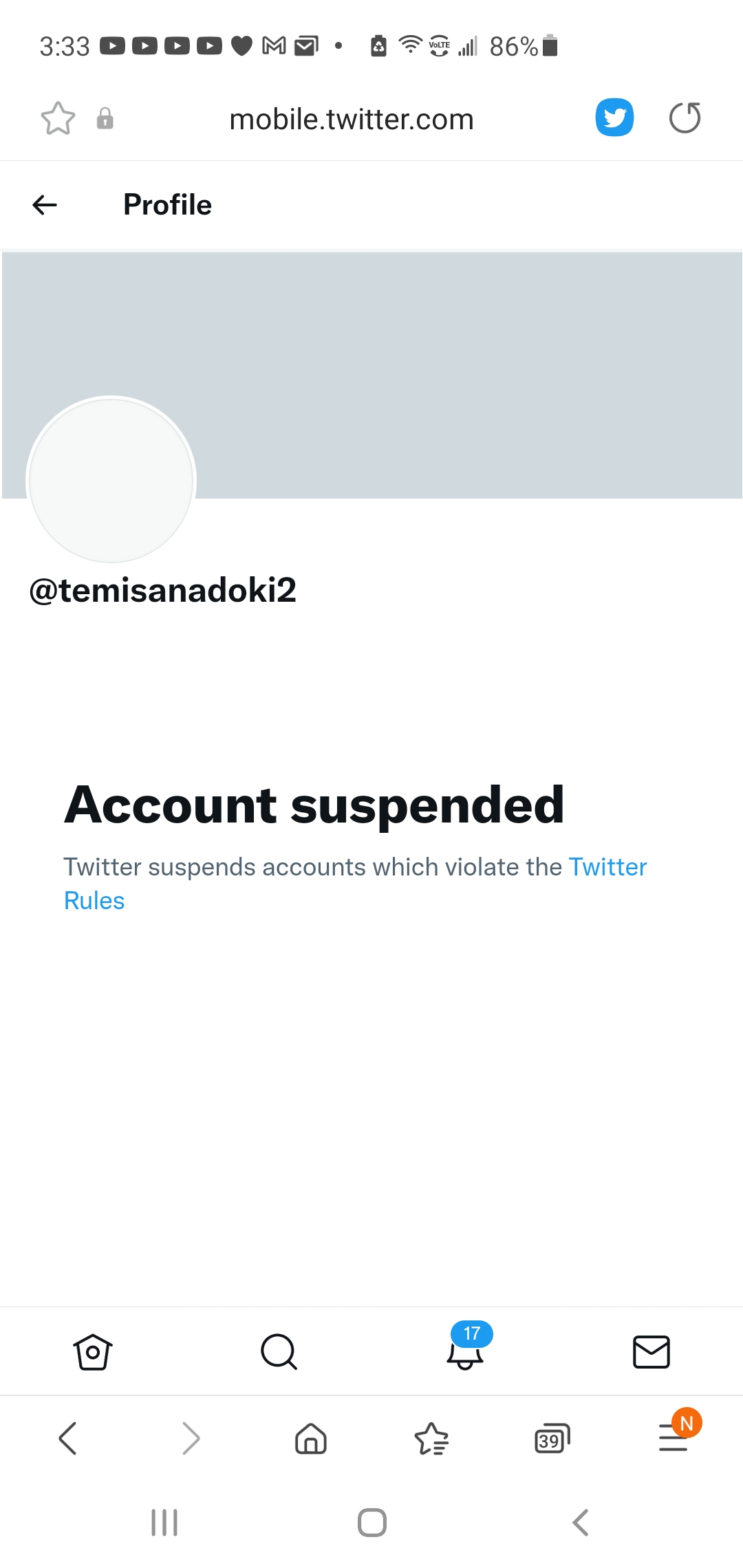 I got the account permanently suspended (lol).