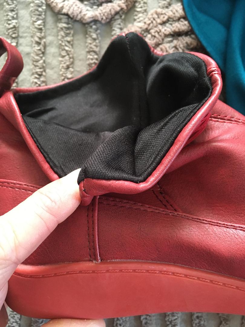 red "leather"