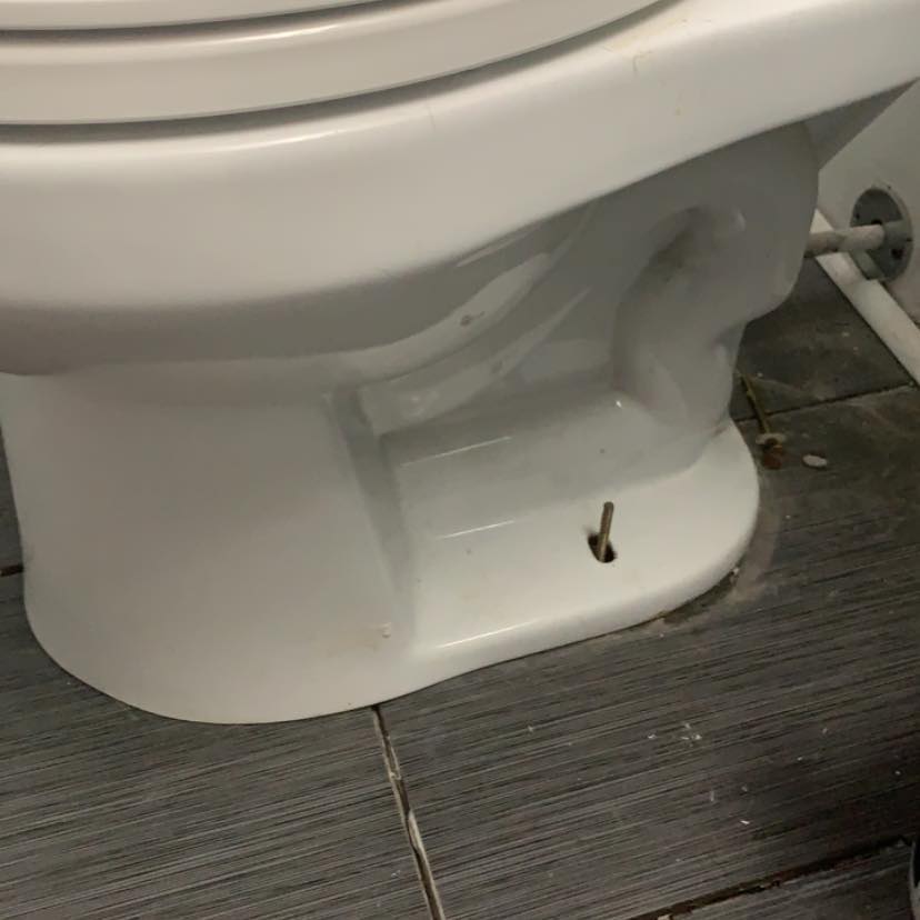Toilet not set properly and needs new seal