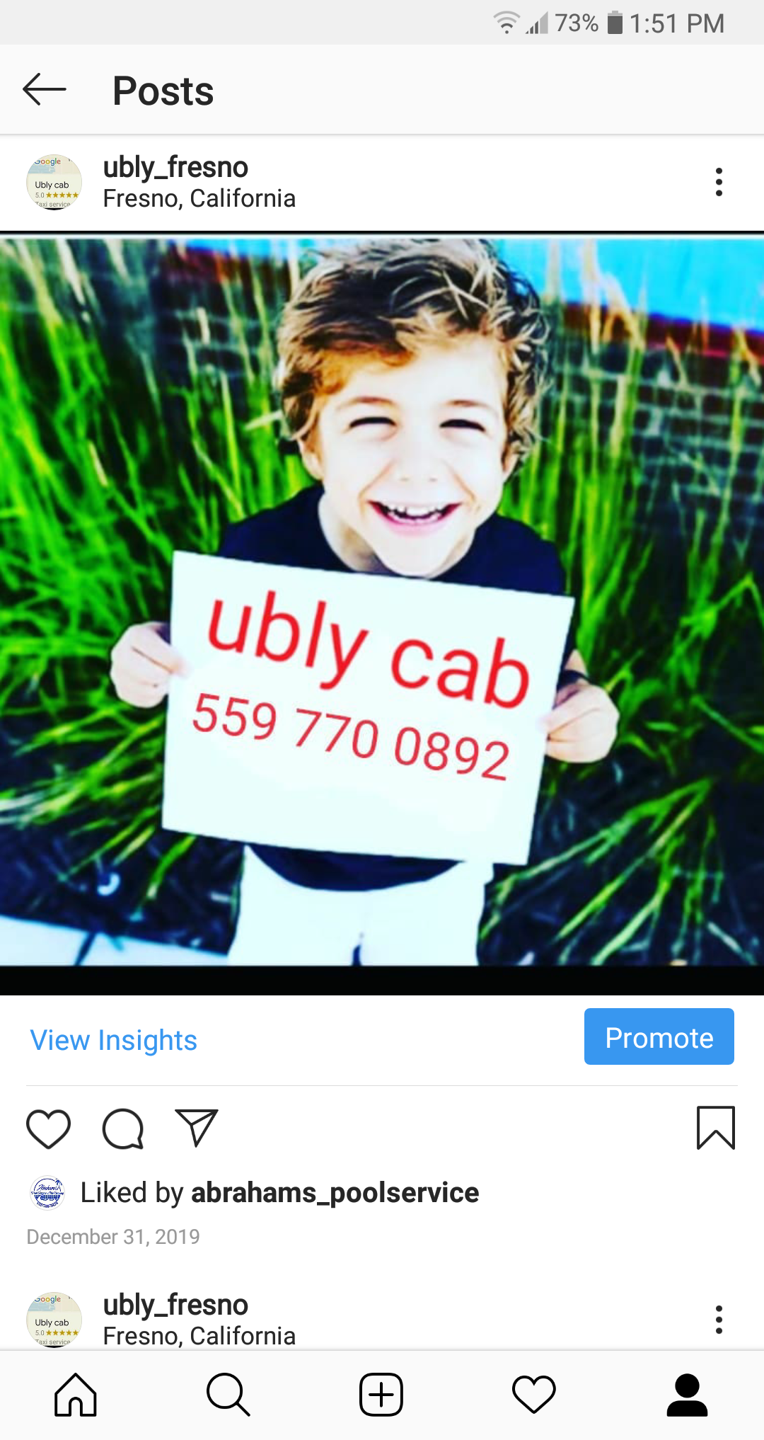 Ubly cab