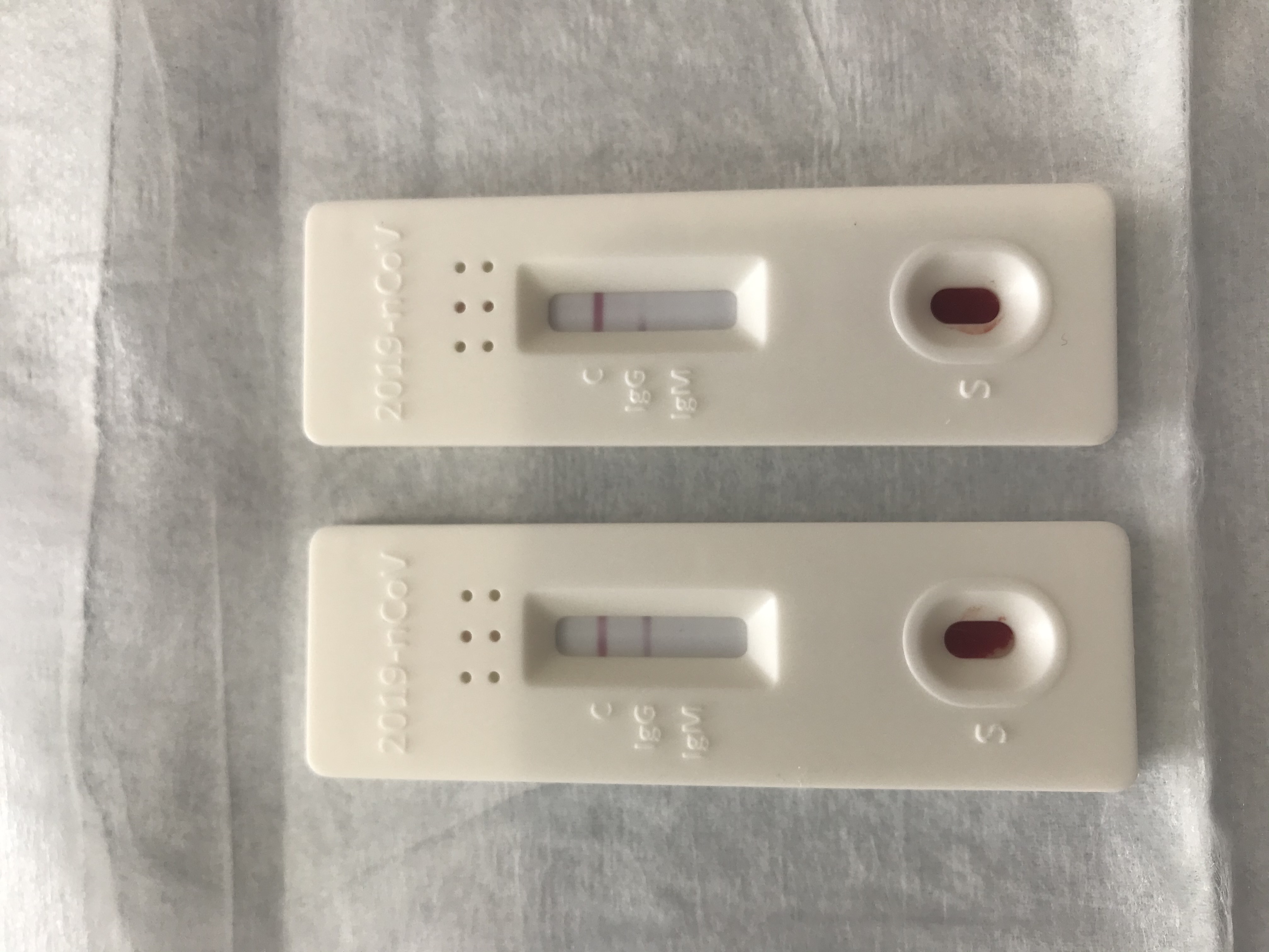 Antibody test kit cartridges cost $30.00 per test
