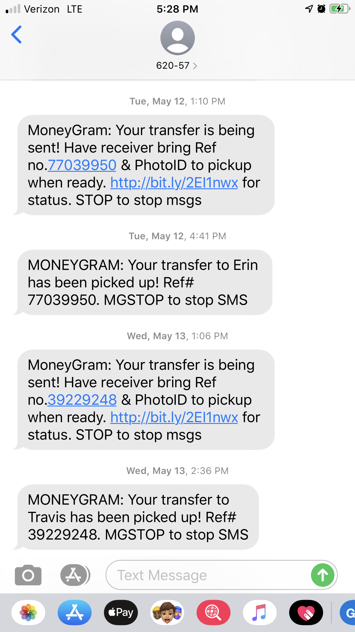 MoneyGram transaction 2