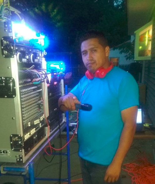 Pablo Galeana and his expensive DJ equipment