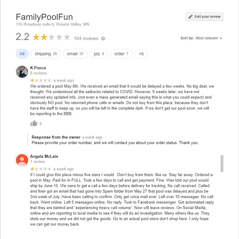 Family Pool Fun reviews page 5