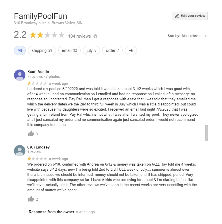 Family Pool Fun reviews page 4
