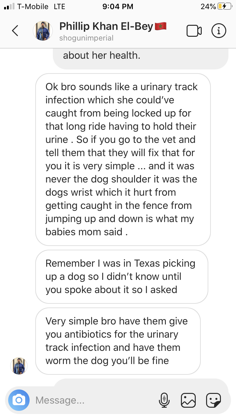 You are not a vet.. don’t give out medical advice