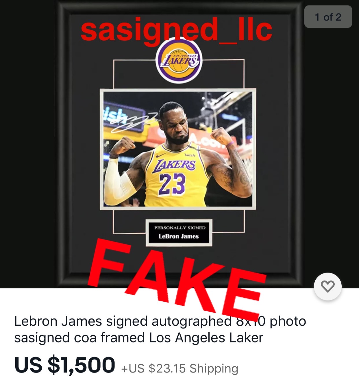 LeBron forgery