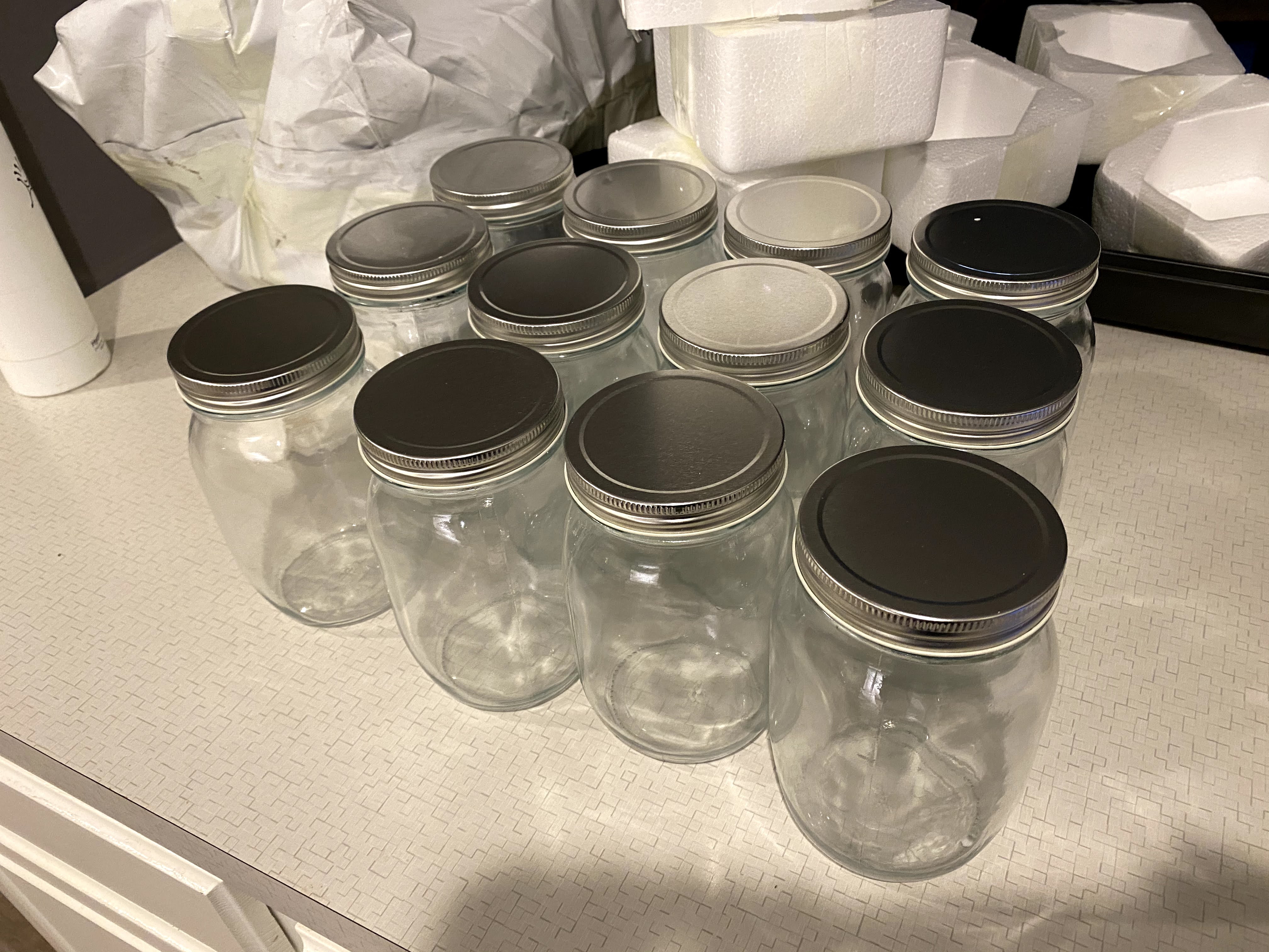 12 jars we received.  We ordered 144 jars.