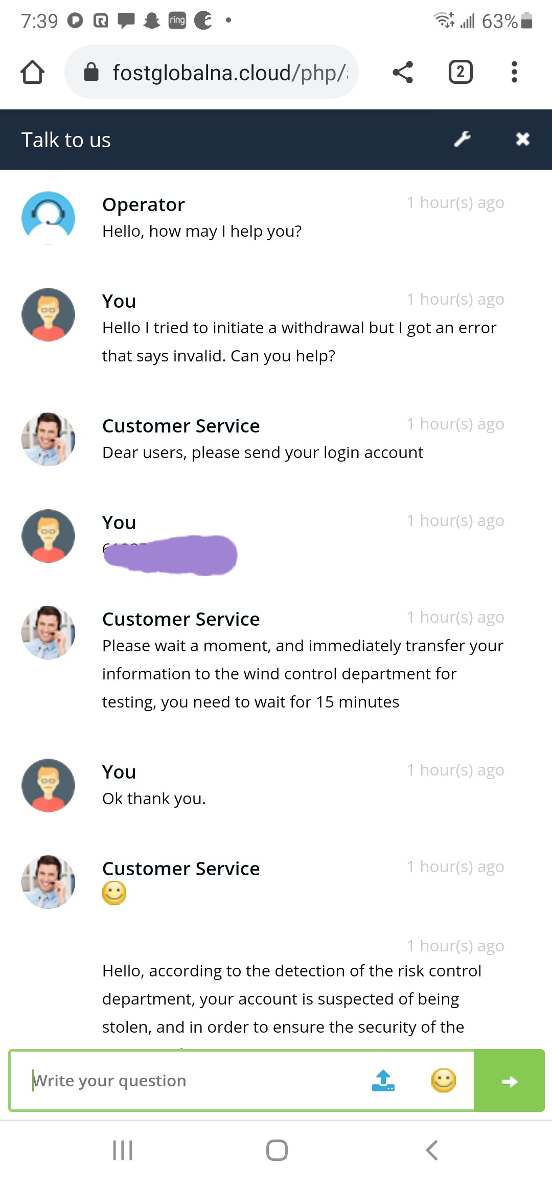 Dialogue customer service 1