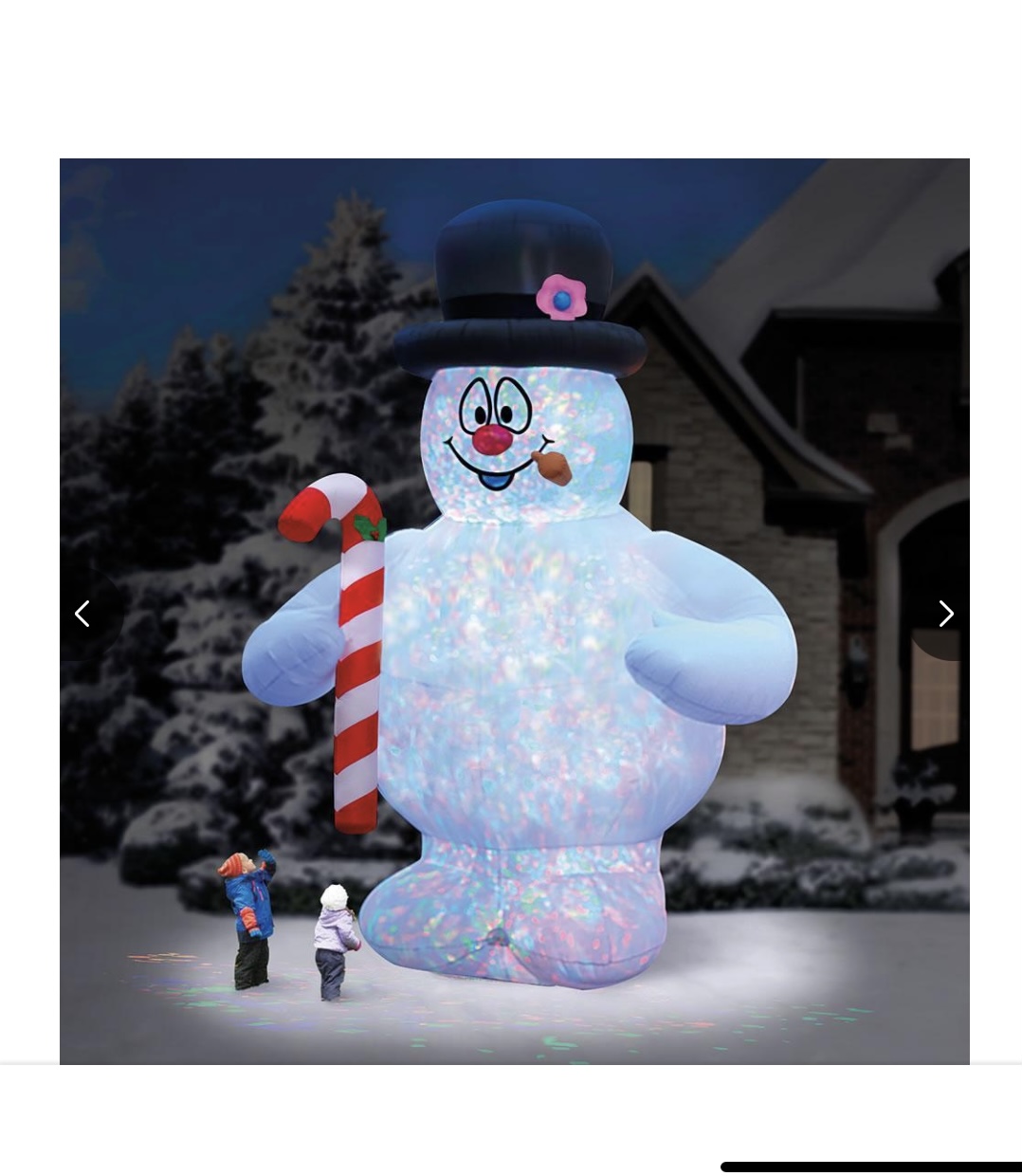 Advertised 18 ft Frosty The Snowman