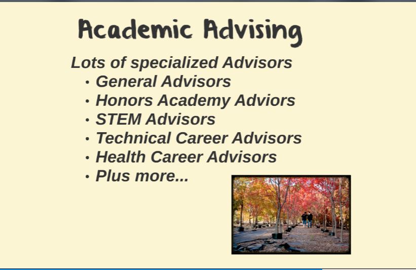 Students Should See Real Advisors  Transfer Center