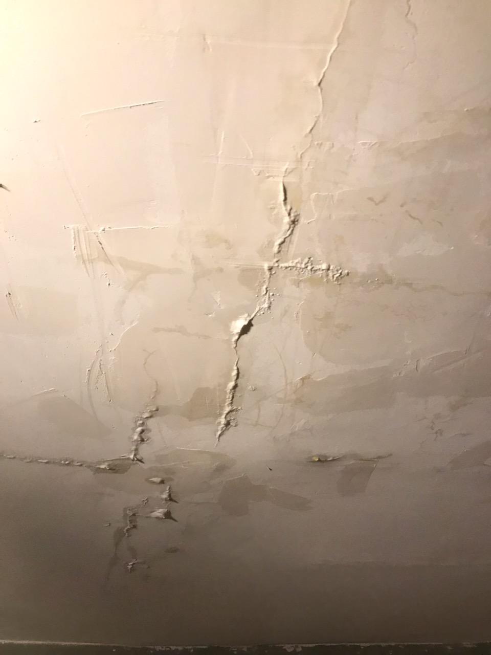 Ceiling damage (after repairs made)