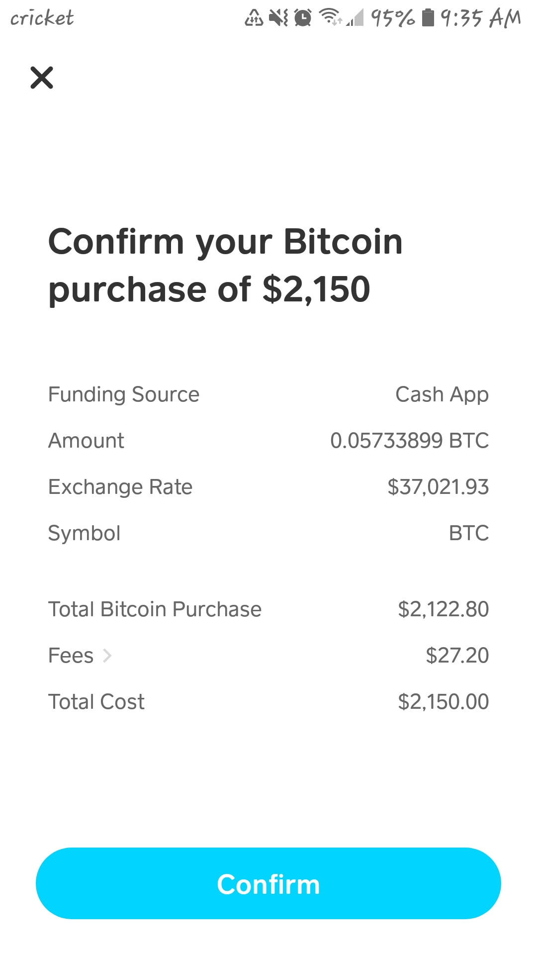 cashapp bitcoin purchase